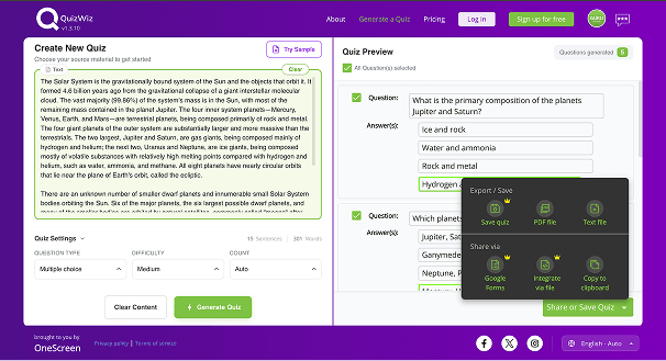 Export to Google Forms